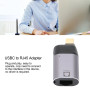 Adaptateur USB C vers Ethernet, Adaptateur 10/100/1000Mbps USB-C Mâle vers RJ45 Femelle, Adaptateur Réseau LAN Ethernet avec Por