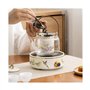 Cenz-888 Bouilloire à thé Poêle à poterie électrique, théière à Vapeur et bouillante, poêle environnante, théière en Verre résis