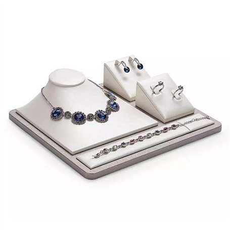 ZZlei2yu-12 Porte Bijoux Ensemble de présentoirs à bijoux