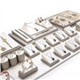 ZZlei2yu-12 Porte Bijoux Ensemble de présentoirs à bijoux, présentoir à collier, chevalets de plateau à boucles d'oreilles for o