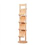 LICONG-2020 Porte-journaux sur Pied Porte-revues en Bois Présentoir sur Pied Banque de Stockage Multicouche Support de brochures