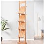 LICONG-2020 Porte-journaux sur Pied Porte-revues en Bois Présentoir sur Pied Banque de Stockage Multicouche Support de brochures