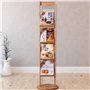 LICONG-2020 Porte-journaux sur Pied Porte-revues en Bois Présentoir sur Pied Banque de Stockage Multicouche Support de brochures