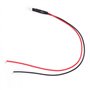 50Pcs Diode Filaire Diode électroluminescente Filaire Multicolore LED Lumière 3mm Lumière Blanche Chaude 12V