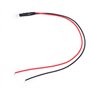 50Pcs Diode Filaire Diode électroluminescente Filaire Multicolore LED Lumière 3mm Lumière Blanche Chaude 12V