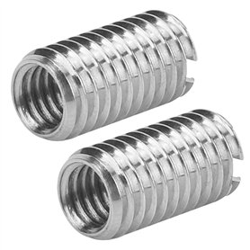 10pcs Intérieur M6 * 1.0 Extérieur M8 * 1.25 Longueur 15mm Inserts Filetés à Fente