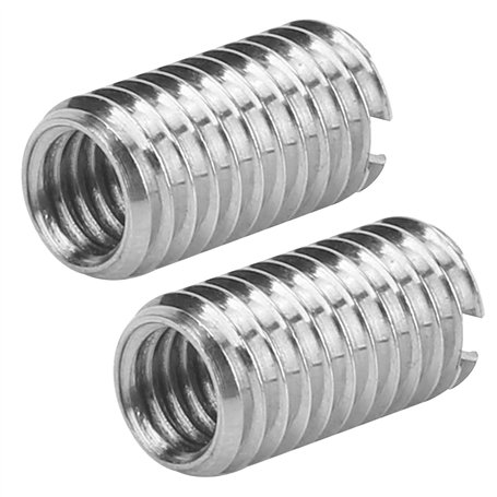 10pcs Intérieur M6 * 1.0 Extérieur M8 * 1.25 Longueur 15mm Inserts Filetés à Fente