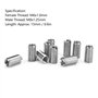 10pcs Intérieur M6 * 1.0 Extérieur M8 * 1.25 Longueur 15mm Inserts Filetés à Fente