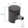 Attisfiera Kit Cylindre 50 Fonte pour Derbi Euro 3 et 4 Culasse Piston Bi-segments Type Origine tous modèles D50B0 DRD Senda SM 