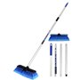 ZimiTeda Brosse de Lavage de Voiture PBT avec Manche Long 10 '' Plus Grande tête de Brosse à Poils Doux Pare-Chocs en Caoutchouc