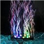 HOSPAOP Pierre à air d'aquarium - Pierre à air pour aquarium - Avec LED RVB - Diffuseur haut pour aquarium - Oxygène dissous et 