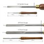 1/4 Pouce 3/8 Pouce 1/2 Pouce Flûte en Forme de V Broche de Travail
