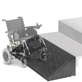 ZJIEX Rampe en Caoutchouc pour Fauteuil Roulant - Bordure Hauteur 3-19cm