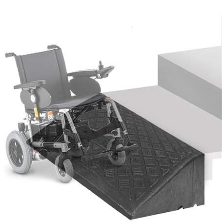 ZJIEX Rampe en Caoutchouc pour Fauteuil Roulant - Bordure Hauteur 3-19cm