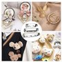 Lot de 100 broches de sécurité, broches brooch pour les loisirs créatifs (20/25/32 mm), broches de sécurité pour bijoux et artis