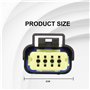 FanPaYY Kit de réparation de prise de connecteur avec faisceau de pompe à carburant compatible avec Peugeot Cit-roen, compatible