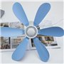 YUANGANG Ventilateur de plafond à 6 pales alimenté par USB – 5 W, 42 cm, télécommandé – Idéal pour auvent extérieur, tentes, bur