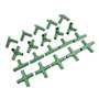 Lot de 20 connecteurs de cadre de serre, connecteurs de tuyau ronds pour serre, jardinage, légumes, serres de légumes, connecteu