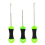 Lot de 3 aiguilles à appâts pour pêche en plein air compatibles avec les bouillettes et les bas de ligne de pêche à la carpe