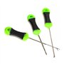 Lot de 3 aiguilles à appâts pour pêche en plein air compatibles avec les bouillettes et les bas de ligne de pêche à la carpe, ac