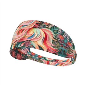 WHJWZY Bandeau d'exercice élastique – Bandeau doux et respirant pour la course à pied