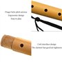 Flûtes à Bec Flûte À Bec Bois Baroque Alto Baroque Adulte À 3 Segments,Flûte 8 Trous Détachable en Érable F Allemand,avec Sac Ra