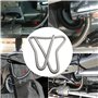 FanPaYY Tuyau d'Echappement de Voiture 200 cm, Chauffage Diesel Tuyau d'Echappement du Rechauffeur 25mm Avec Deux Pinces En Acie