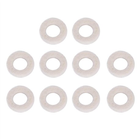 10 Pcs Trompette Rondelles Pad Coton Trompette Valve Feutre Tampons Trompette Feutre Coussin Trompettes Instrument de Musique Ac