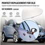 Anlseiod Miroir de rétroviseur droit pour Corsa D E 2006-2014 Corsa E 2014-2019 51167065081 51167065082 Verre chauffant 1426554