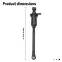 GNXfixt Cylindre Émetteur d’Embrayage pour Primastar (X83), Le Vivaro A (X83) et Le Trafic 2 (JL) 813010209 50004800
