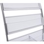 Porte-journaux sur pied Présentoir à magazines au sol à 4 niveaux for bureau, présentoir à brochures, présentoir à catalogues po
