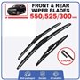 YHNQFB Essuie Glace Avant pour Dodge Durango WD 2011–2022, Durable Balai D'essuie-Glace Toutes Saisons Balai Essuie Glace Avant 
