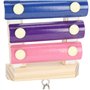 Xylophone en Bois de Poulet, avec Jouet Xylophone Cloche, Accessoires de poulailler pour Morsure et Jeu de volaille pour Oiseaux