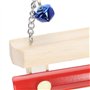 Xylophone en Bois de Poulet, avec Jouet Xylophone Cloche, Accessoires de poulailler pour Morsure et Jeu de volaille pour Oiseaux
