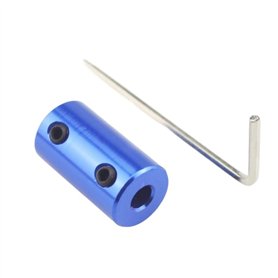 Axe Serré Accouplement rigide en aluminium bleu D14L25