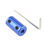 Axe Serré Accouplement rigide en aluminium bleu D14L25