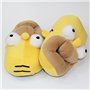 Homer Jay Simpson Chaussons en Coton Cartoon Bart Simpson Figurine Pantoufles Chaudes Chaussons D'intérieur Antidérapants en Mou