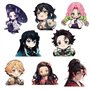 8 Pcs Kimetsus No Badge Anime Figurine Nezuko Shinobu Mitsuri Muichirou Pins Ghost Killing Acrylique Pins Set Cosplay Sac Décora