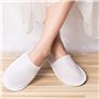 Slippées jetables, 20 paires Panneuses d'hôtel en peluche pour femmes et hommes (taille 37-42, blanc) dans les chaussures pour e