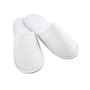 Slippées jetables, 20 paires Panneuses d'hôtel en peluche pour femmes et hommes (taille 37-42, blanc) dans les chaussures pour e