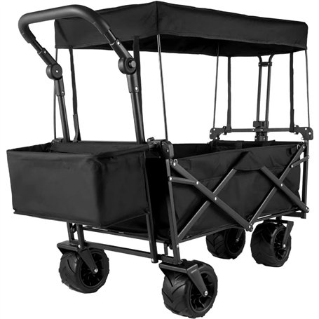 WANGHAI-666 Chariot de Bureau pour Livres Chariot de Jardin Pliable Extra Large avec auvent Amovible