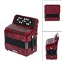 01 Accordéon pour débutant, accordéon Bouton accordéon avec Sac de Rangement pour Enfants Adultes débutants étudiants pour Banqu
