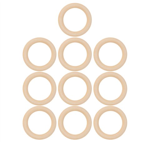 10 Pièces Anneau de Dentition en Bois 65mm Bébé Anneaux de Dentition en Bois Bricolage Anneau de Dentition en érable Bébé Dentit