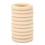 10 Pièces Anneau de Dentition en Bois 65mm Bébé Anneaux de Dentition en Bois Bricolage Anneau de Dentition en érable Bébé Dentit