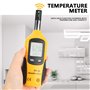 Psicromètre numérique thermo-hygromètre, testeur d'humidité de la température du point de rosée, rétro-éclairage LCD Min/Max Hol