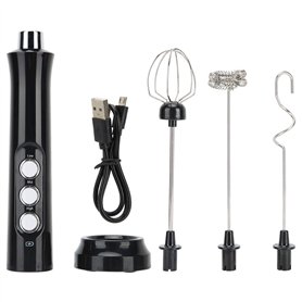 Mousseur à lait électrique portable batteur à oeufs automatique lait shaker fouet mélangeur de boisson pour le chargement USB de