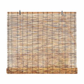 YtsNyxolus Store Enrouleur Bambou avec Élévateur Rétro Store Bambou Exterieur Rideau en Bambou pour Balcon Stores À Rouleaux Rom