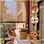 YtsNyxolus Store Enrouleur Bambou avec Élévateur Rétro Store Bambou Exterieur Rideau en Bambou pour Balcon Stores À Rouleaux Rom