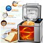 Machine à Pain Artisanale Crusty Loaf Machine à Pain 17 Programmes Machine à Pain Automatique Minuteur Programmable 15h pour Pai