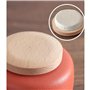 Pot a sucre Boîtes de Cuisine en Céramique, Bocal de Rangement Alimentaire en Porcelaine avec Couvercle et Boîte en Bois Herméti